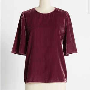 Nwt ModCloth a vixen for velvet top